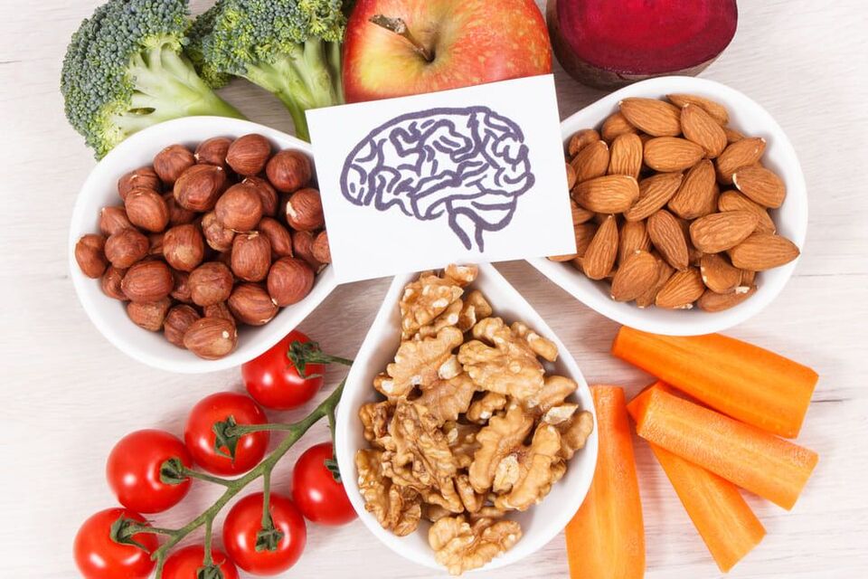 a diófélék és a zöldségek jót tesznek a memóriának és az agynak
